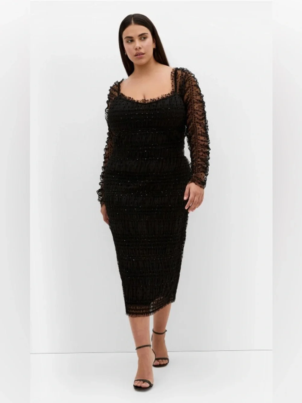 midi bodycon dress size 12 Coffee Front Slit V Neck Bodycon Midi Dress